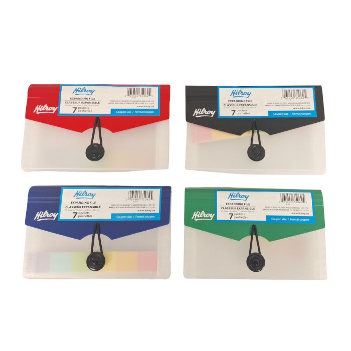 Classeur extensible 5 po x 7,25 po 7 pochettes