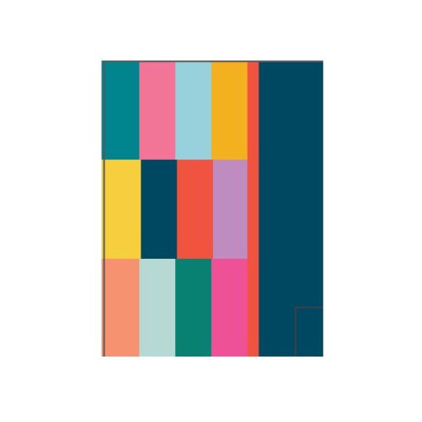 Cahier de notes 8 po x 6 po avec fermeture magnétique 160 pages (80 feuilles) carreaux