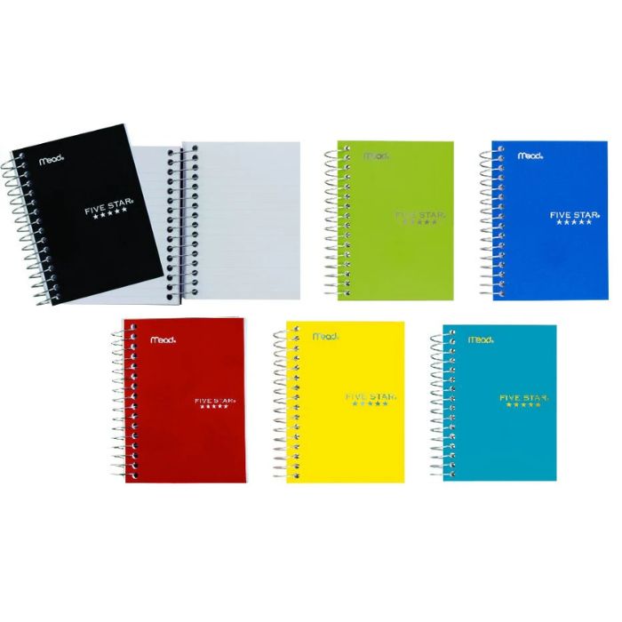 Cahier spirale 5,5 po x 4,5 po Five Star 400 pages