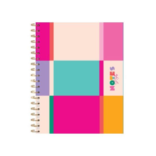 Cahier de notes spirale 10,5 po x 9 po 160 pages (80 feuilles) Hilroy gentil