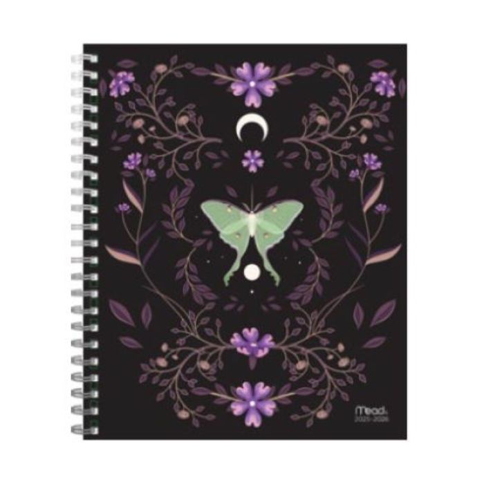 Agenda académique hebdomadaire 11 po x 9 po Mead papillon vert