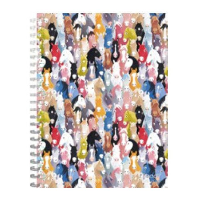 Agenda académique hebdomadaire 8,5 po x 6 po Mead chevaux colorés