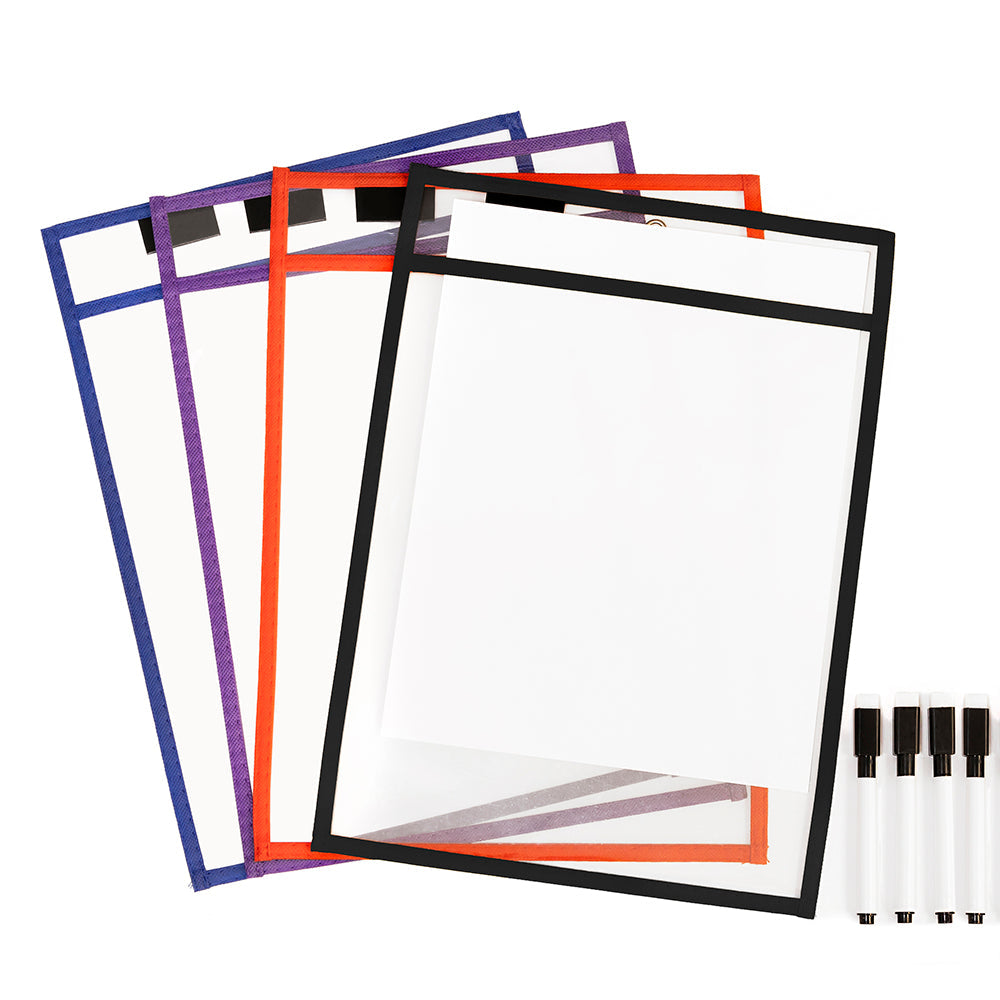 Acétate avec pochette et crayon effaçable