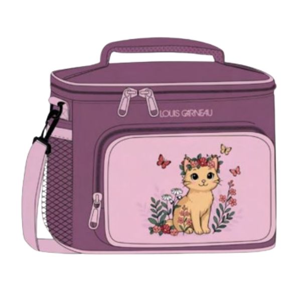 Boîte à lunch rectangulaire 22 cm x 24 cm x 17 cm Louis Garneau chat