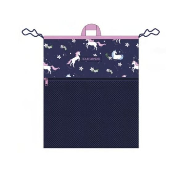 Sac à soulier 38 cm x 42 cm Louis Garneau licornes