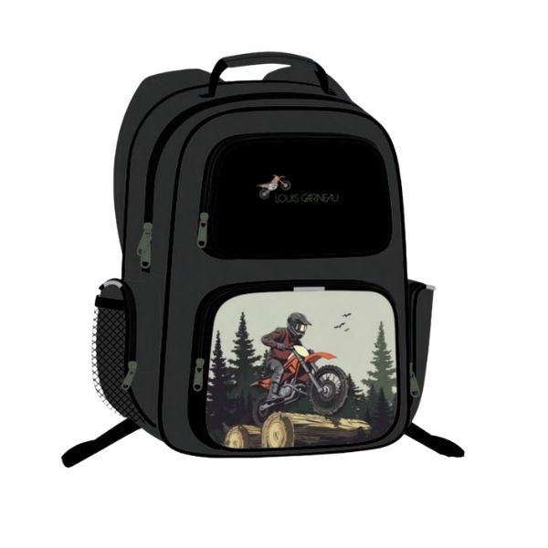 Sac à dos 4 pochettes 30 cm x 42 cm x 16 cm Louis Garneau motocross