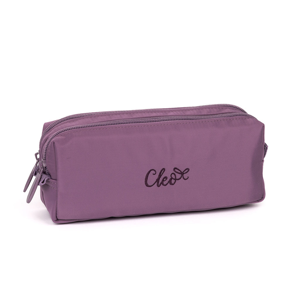 Étui à crayons 2 compartiments Cleo lilas