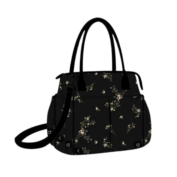 Boîte à lunch style sac à main 29 cm x 26 cm x 16 cm Cleo fleurs