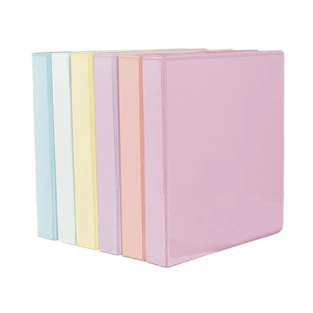 Cartable de présentation 1,5 po avec pochettes pastel