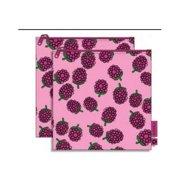 Sac à collation 18 cm x 19 cm Execo framboises