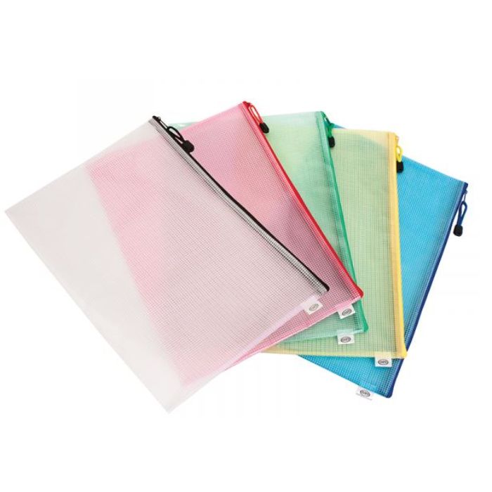 Pochette en plastique 10 po x 15 po avec glissière
