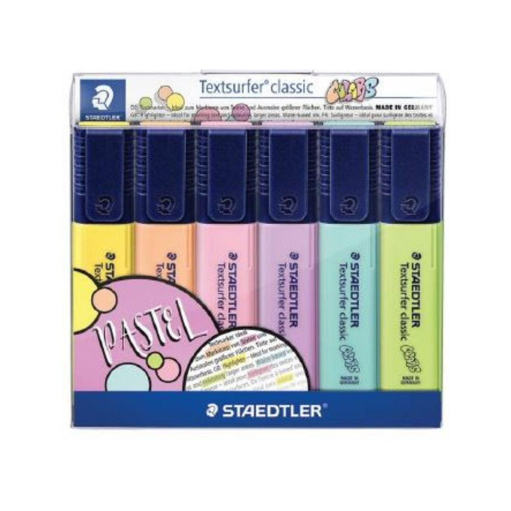 Surligneur Staedtler classique pastel (paquet de 6)