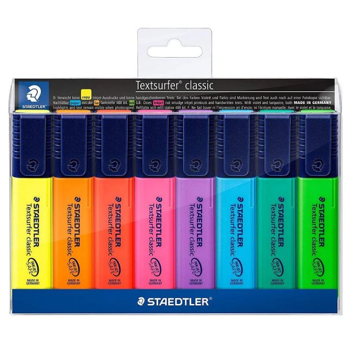 Surligneur Staedtler (paquet de 8)