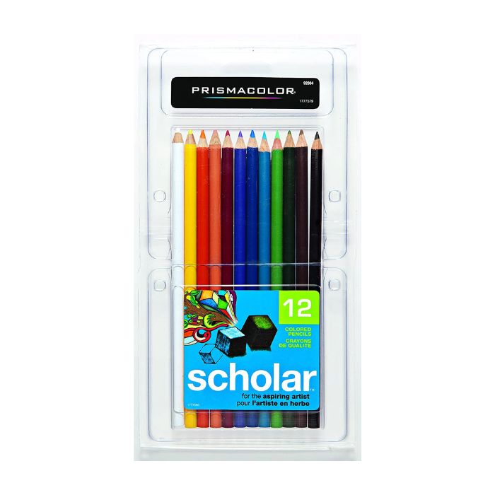 Crayon de couleur en bois Prismacolor Scholar (boîte de 12)
