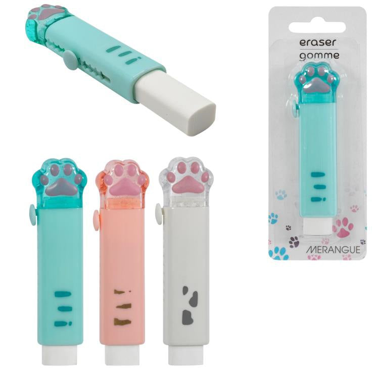 Efface-crayon patte de chat