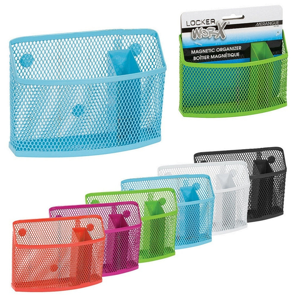 Panier magnétique 5,5 po x 4,75 po en métal pour casier