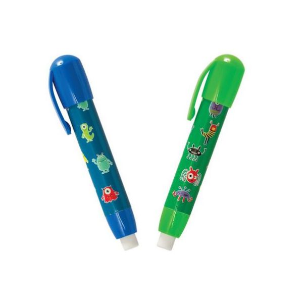 Efface-crayon motifs monstres