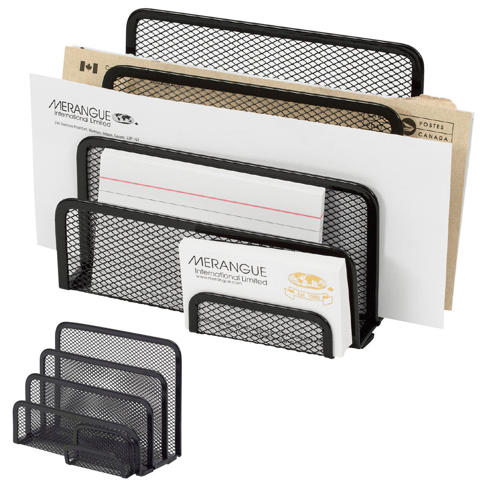 Support à lettre en métal noir 6,75 po x 5,25 po x 3,75 po