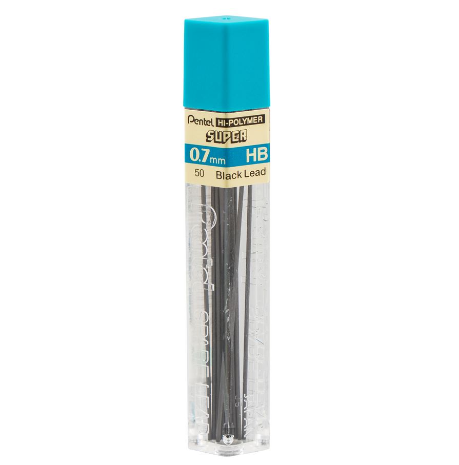 Mine 0,7 mm HB Pentel Hi-Polymer Super (boîte de 12)