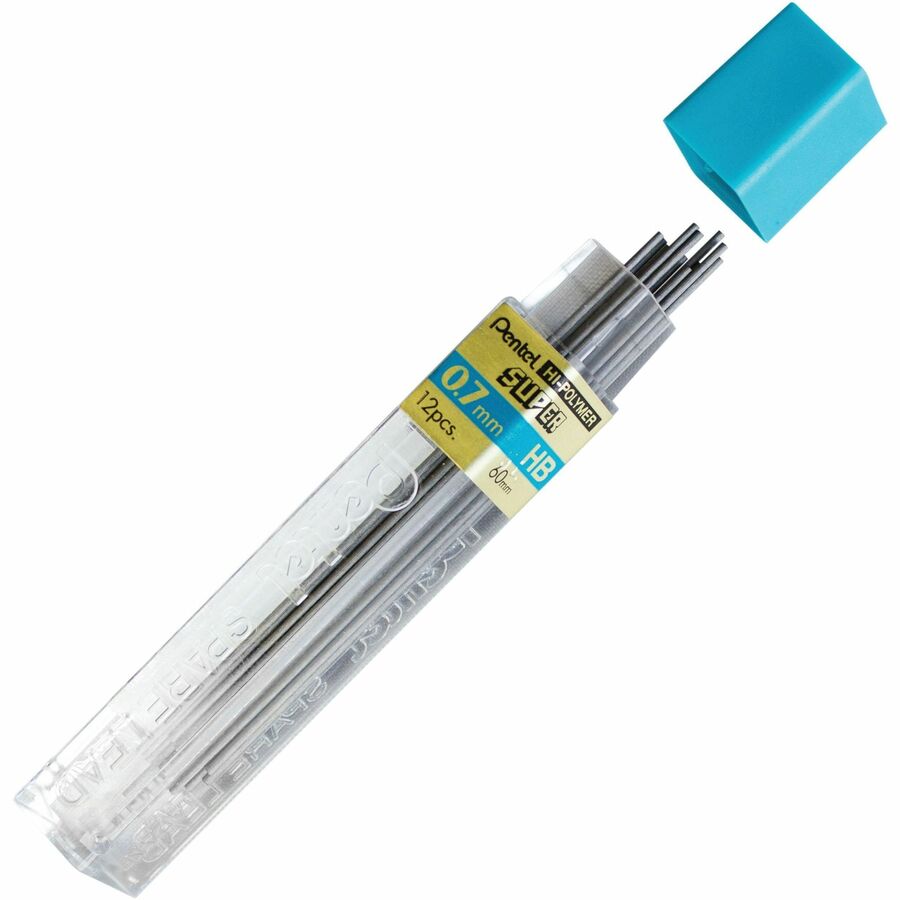 Mine 0,7 mm HB Pentel Hi-Polymer Super (tube de 12 mines)