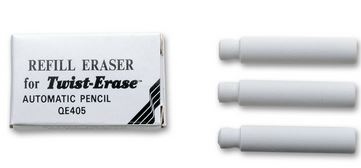 Recharge d'efface pour porte-mines Twist-Erase (paquet de 3)