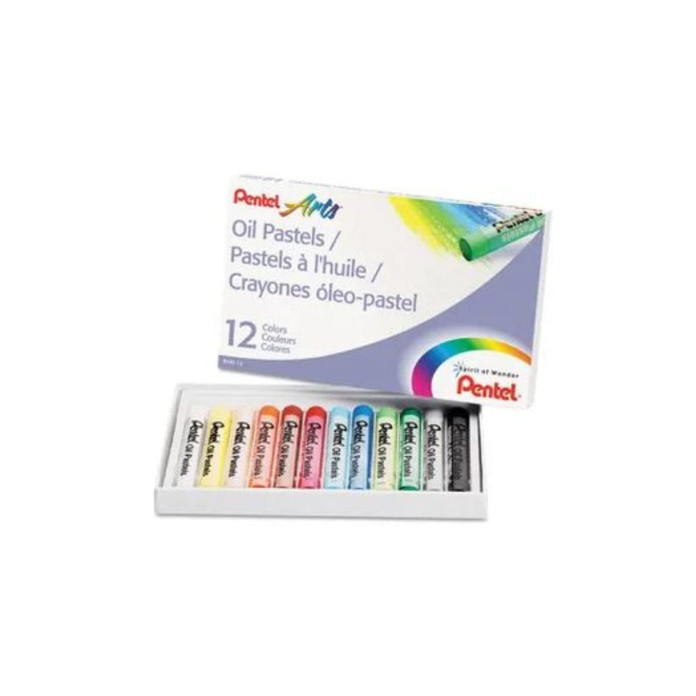 Pastel à l'huile Pentel (boîte de 12)