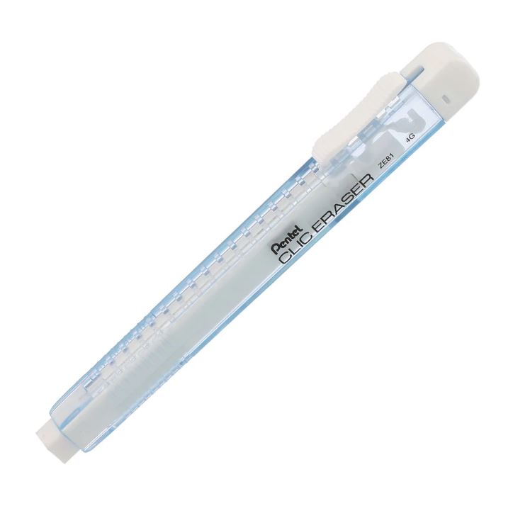 Crayon-efface rétractable Pentel Clic Eraser