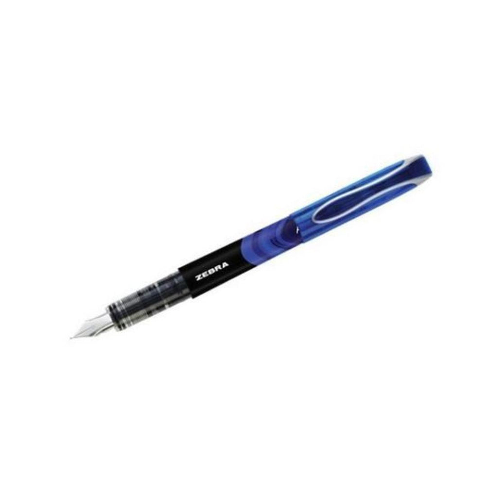 Stylo-plume pointe moyenne Zebra bleu
