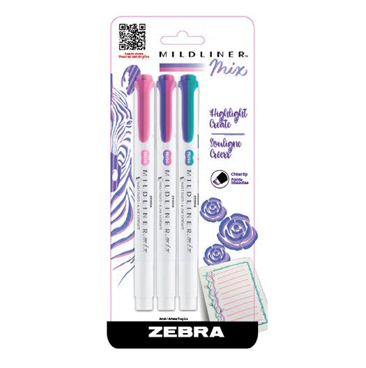 Surligneur Midliner Mix de couleurs froides (paquet de 3)