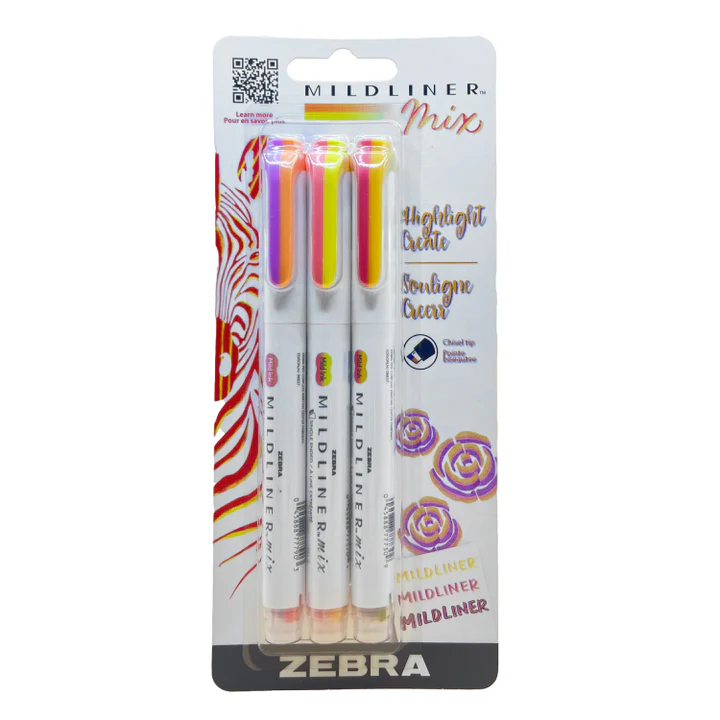 Surligneur Midliner Mix de couleurs chaudes (paquet de 3)