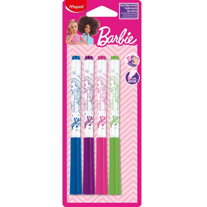 Marqueur effaçable à sec Maped Barbie (paquet de 3)