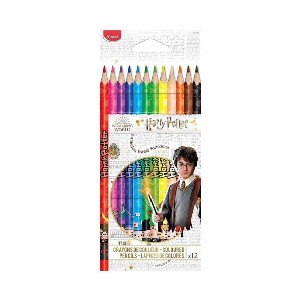 Crayons de couleur en bois Maped Harry Potter (boîte de 12)