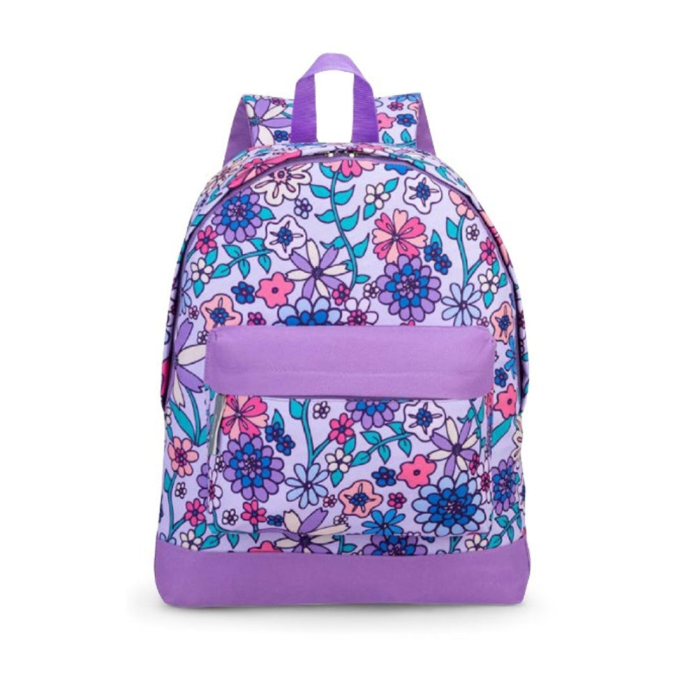 Sac à dos 41 cm x 32 cm x 11 cm Traiblazer fleurs violettes