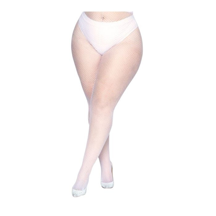 Collant en résille taille plus