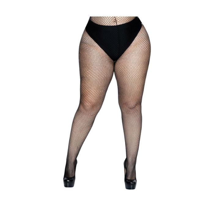 Collant en résille taille plus