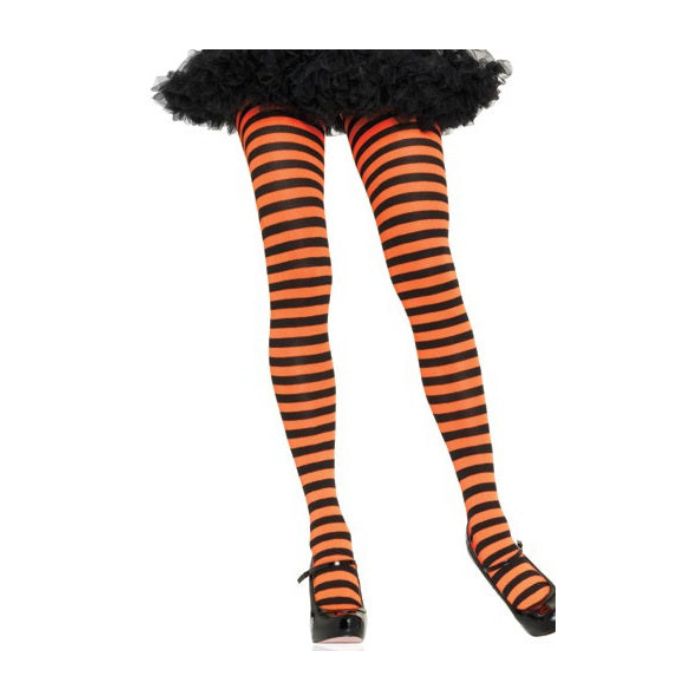 Collant en nylon rayé