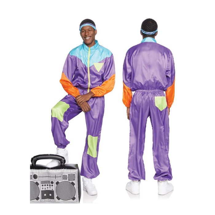 Costume homme survêtement fluo des années 80