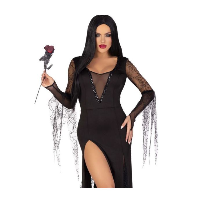 Costume femme robe de sorcière noire