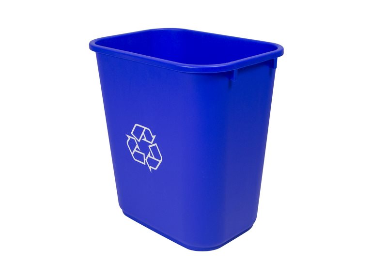 Poubelle à récupération 26,5 L en plastique bleu