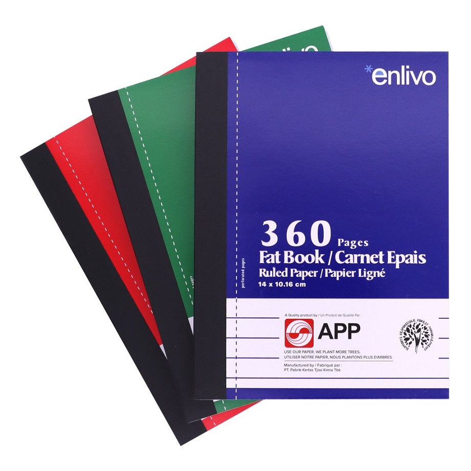 Cahier de notes 5,5 po x 4 po 360 pages APP