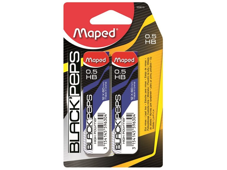 Mine 0,5 mm HB Maped (2 boîtes de 12)