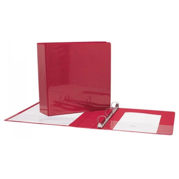 Cartable de présentation 2 po avec pochettes rouge