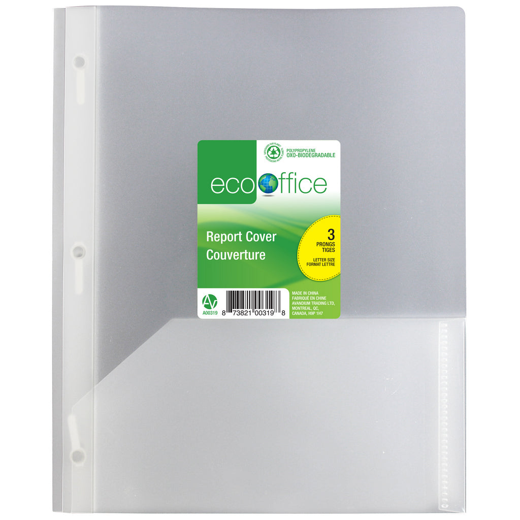 Duo-tang en plastique transparent avec pochettes �?? Lecompte maison et style de vie