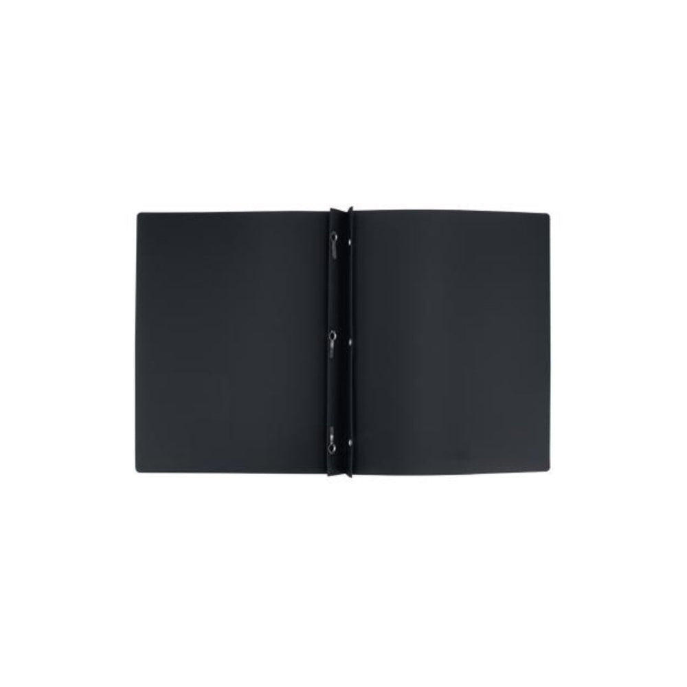 Duo-tang en plastique opaque noir