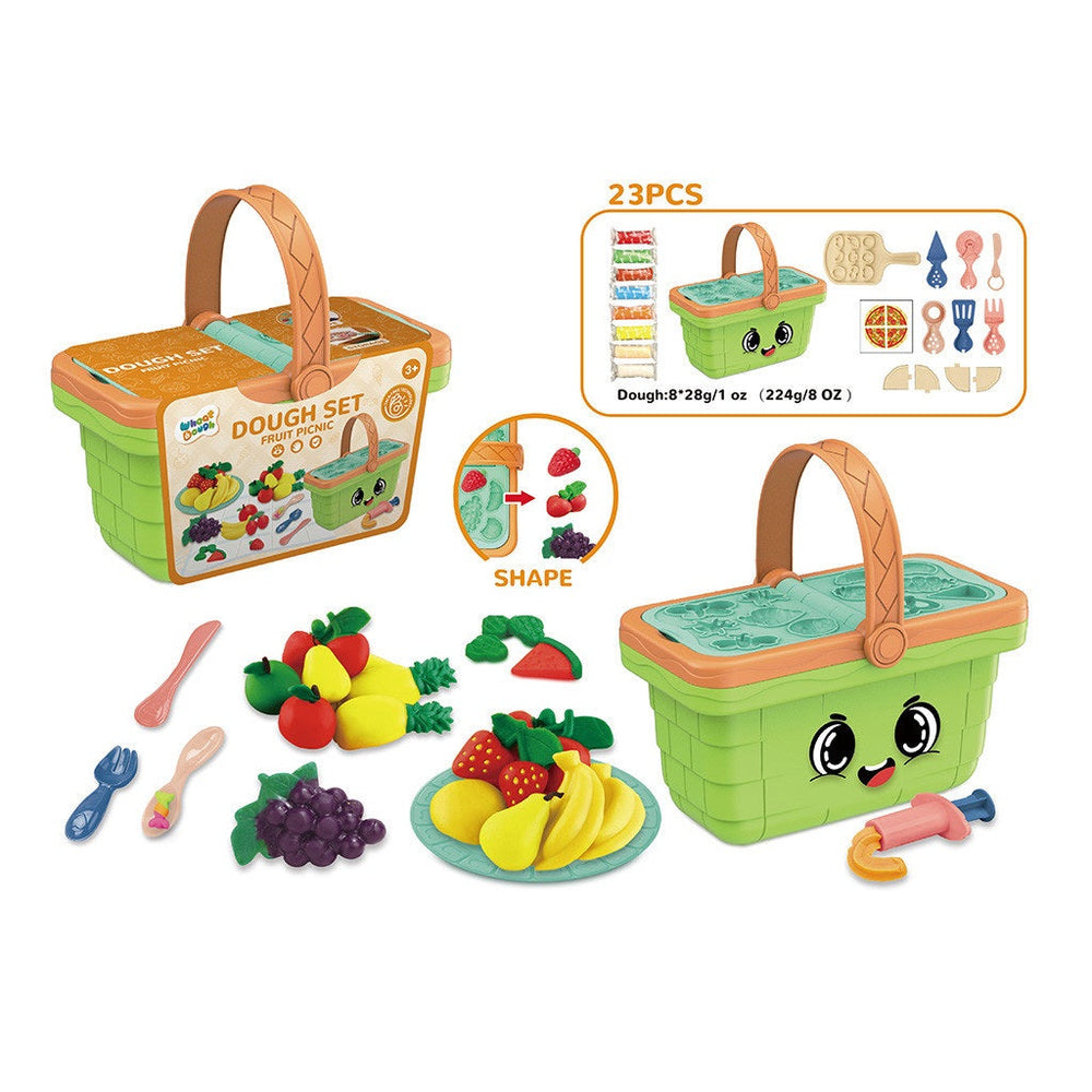 Ensemble de pâte à modeler panier de pique-nique avec accessoires (3 ans et plus)