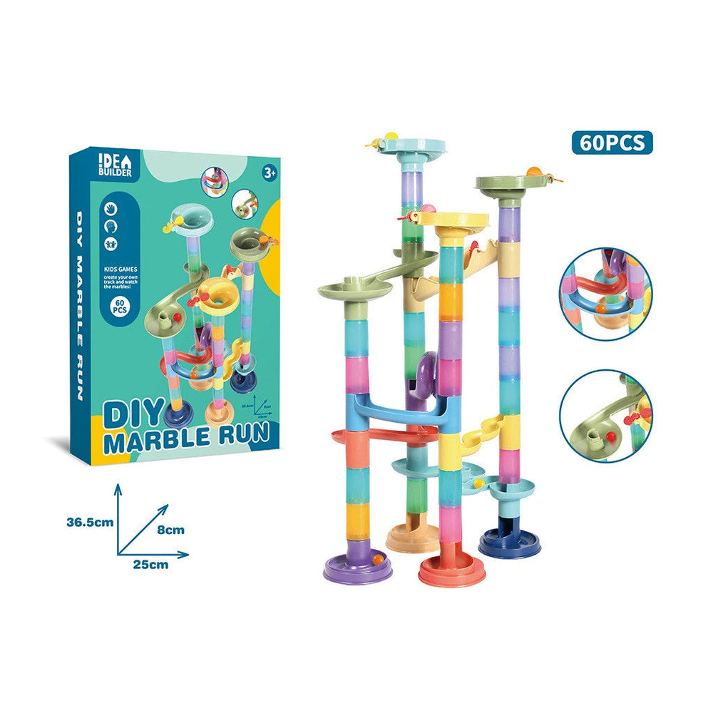 Ensemble de construction 60 morceaux circuit de billes (3 ans et plus)