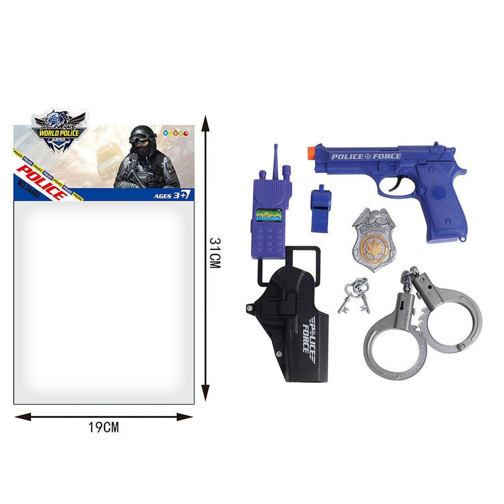 Ensemble d'accessoires de policier avec pistolet (3 ans et plus)