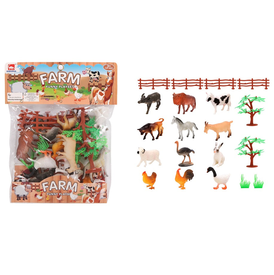 Ensemble de jeu 3 po animaux de la ferme (3 ans et plus)