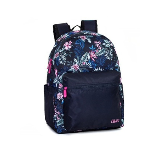 Sac à dos 32 cm x 40 cm x 18 cm Cléo bleu floral