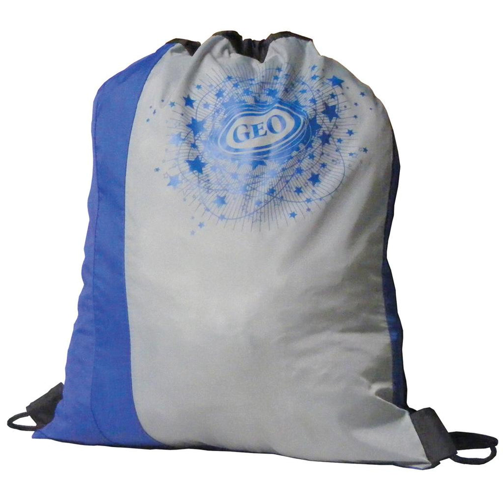 Sac à soulier 38 cm x 42 cm Geo bleu et gris